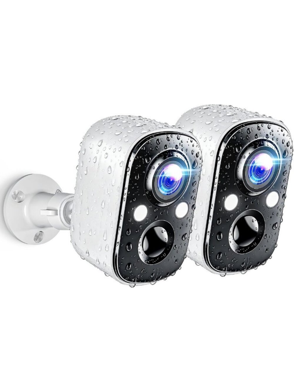 Wireless 2K Outdoor Security Cameras with AI Motion Detection - Smart Home